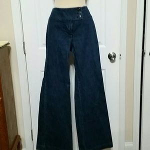 High waisted wide leg bell bottom jeans